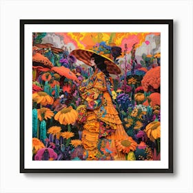 'The Garden Of Flowers' Art Print