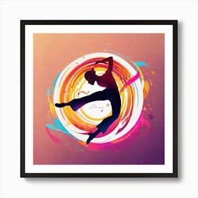 Dancer In A Swirl Art Print
