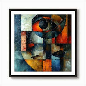 Abstract Painting, Abstract Painting, Acrylic On Canvas Art Print