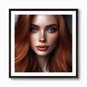 Most Beautiful woman from Russia, DALL-E 4 Art Print