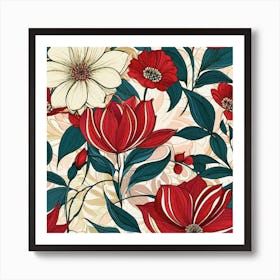 Floral Pattern 4 Art Print