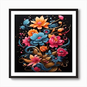 Floral Painting Art Print