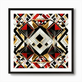 Red Diamond design Art Print