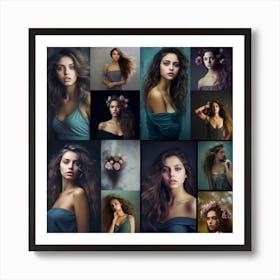 Portrait Of A Young Woman Art Print