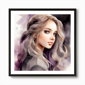 Girl In Dreams Art Print