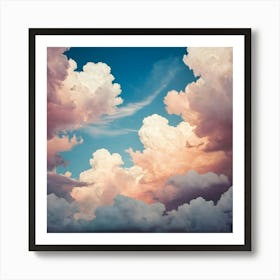 Clouds Stock Videos & Royalty-Free Footage 1 Art Print