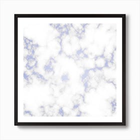 Violet Pastel Marble Art Print