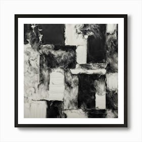 Black and White Abstract Art 14 Art Print