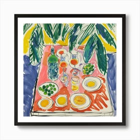 Summer Wine Matisse Style 1 Art Print