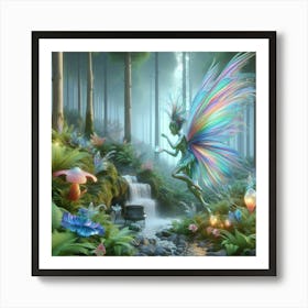 Fairy In The Forest 5 Art Print