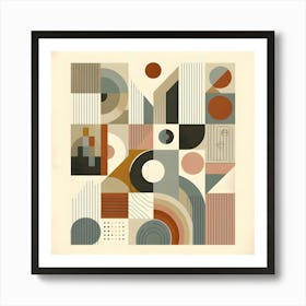 Abstract Geometric Pattern 2 Art Print