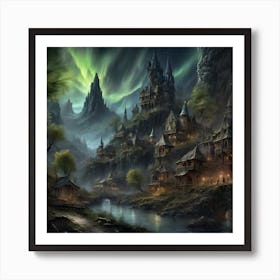 Faerie Village Art Print