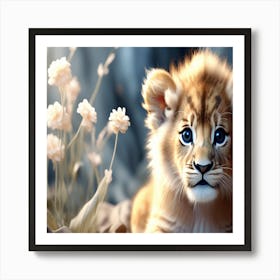 Lion cub professionally photographed Art Print