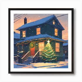 Christmas House 29 Art Print