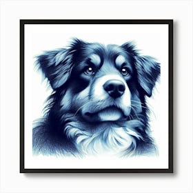 Bernard Dog Art Print