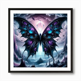 Dark Butterfly 1 Art Print