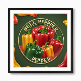 Bell Pepper Logo With Pure Background (74) Art Print