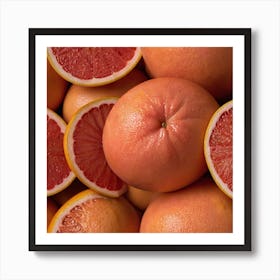pink grapefruit 1 Art Print