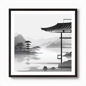 Japanese Pagoda Art Print