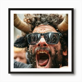 Bullfighter With Horns Art Print