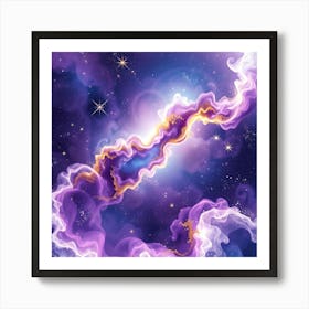 Nebula Background Art Print