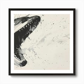 Orca Attack Art Print