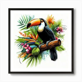 Illustration toucan 3 Art Print