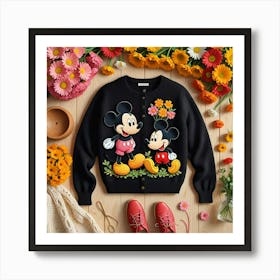 Mickey And Minnie 4 Art Print