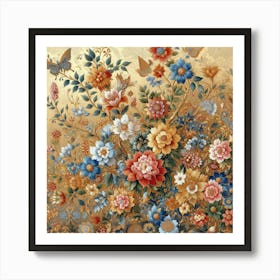 Chinese Flowers15 Art Print