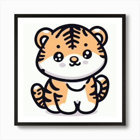 Cute Tiger 16 Art Print