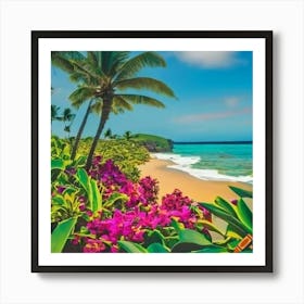 Hawaiian Beach Art Print