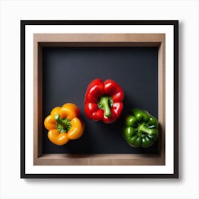 Peppers In A Frame 37 Art Print