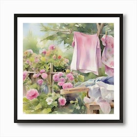 Laundry Day Art Print 1 Art Print