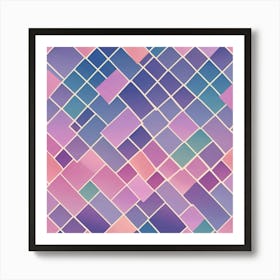 Mosaic Pattern Art Print Art Print