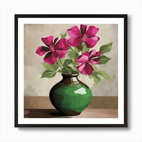 Flowers In A Vase 3 Art Print