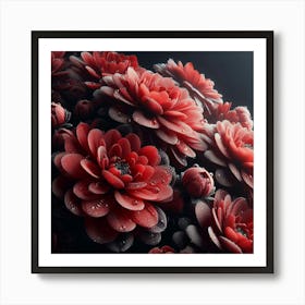 Red Flowers Art Print