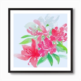 Watercolor Flowers2 Art Print