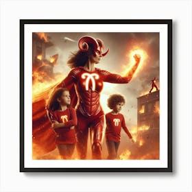 Aries Super Mom #11 Art Print