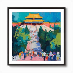 Abstract Park Collection Jingshan Park Beijing China 1 Art Print