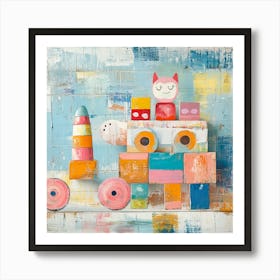 Toy Truck Art Print