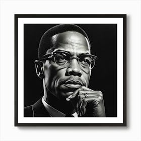 Malcolm X Art Print