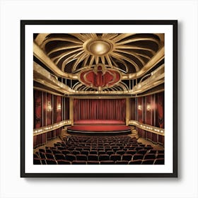 Theatre Interior 1 Art Print