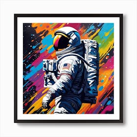 Astronaut In Space 6 Art Print