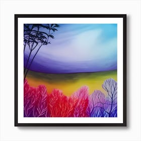 Colorful Landscape Art Print