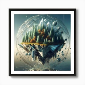 Sphere Of Trees Art Print