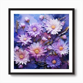 Dahlias 2 Art Print