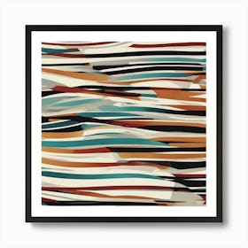 Abstract Stripes Art Print