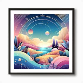 Abstract Landscape 3 Art Print