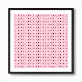 Artsy Dots Pink Square Poster