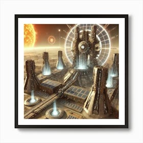 Solar Gates Converted Art Print